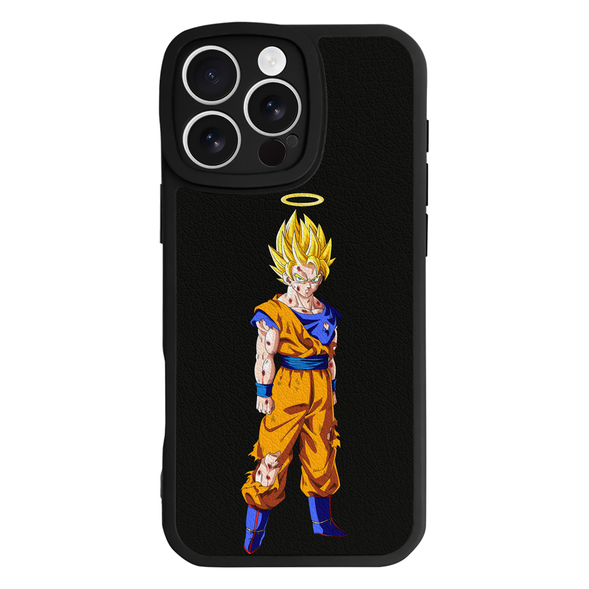 （画像用） ドラゴンボール 孫悟空（そん ごくう）Son Goku カカロット DRAGON BALL Kakarotto 【iPhone 16シリーズ対応】シリコンスマホケース（レザー調） 材質：シリコン